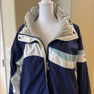 Columbia Women's Navy and Silver Ski Jacket